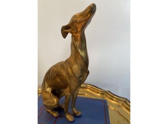 Brass Greyhound Sculpture