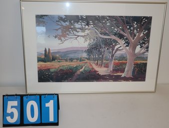 33.5' X 23' - Framed Art Work - Unknown Artist