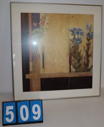 32' X 34' - Framed Art Work - Unknown Artist - Flowers