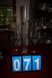 3 Tall Glassware Pieces
