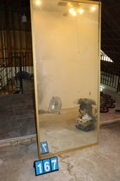 3 Large Gold Mirrors On Track Wheels - 36.5' W X 77' H