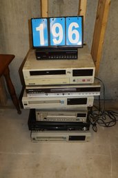 Huge Lot Of Vintage Electronics - VHS & DVD Players