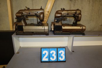 2 Vintage Union Special Sewing Machines (No Tables)
