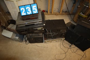 Big Electronics Lot - DVD & VCR Combo - Onkyo - 8 Track W/ Speakers