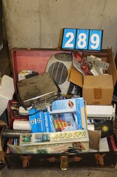 Large Lot Of New & Used Electronics And Vintage Suitcase