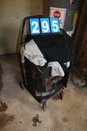 Cart Full Of Vintage Clothes & BackPack