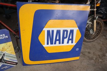 2 - Napa Auto Parts Metal Signs 34' & 24'