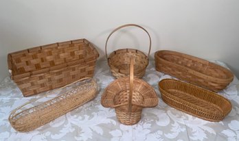 Assorted Light Colored Baskets