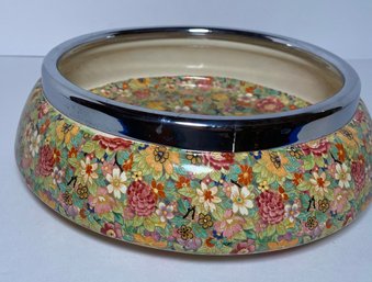 Coronet Ware Parrot & Company Floral Bowl Made In England