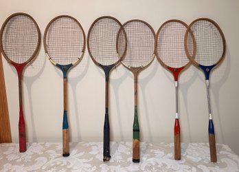 Collection Of Vintage Badminton Rackets