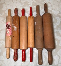Collection Of Vintage Wooden Rolling Pins