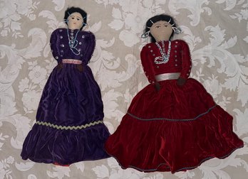 Purple And Red Dress Doll Set (2)