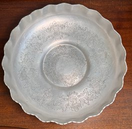Vintage Engraved Aluminum Bowl Admiration Products Company