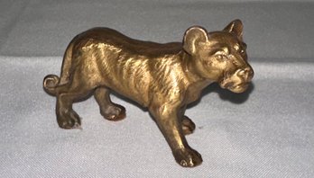 Brass Lioness Figurine