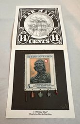 Vintage Greek Stamp Pin
