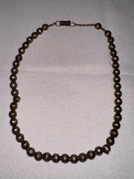Vintage Sterling Silver Beaded Necklace
