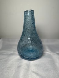 Vintage Blown Bubble Glass Vase