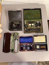 Vintage Lot Of Various Medical Instruments In Boxes (5)
