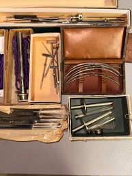 Vintage Lot Of Various Medical Instruments In Boxes