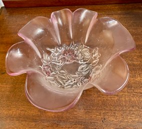 Mikasa Rosella Pink Glass Bowl