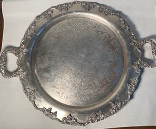 Crescent Silver Plated Serving Platter