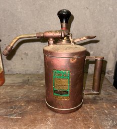 Vintage Brass 'dron-wall' Compressed Air Sprayer Made In England