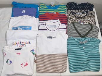 Women's Size Large Short Sleeve Tops-patterns