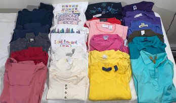 Woman's Size Extra Large Short And Long Sleeve Tops
