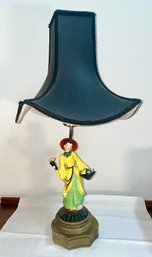 Vintage Asian Woman Table Lamp