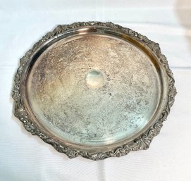 Vintage Silver-plated Round Tray