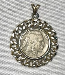 1936 Indian Head Silver Pendent
