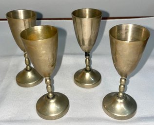 Silver Plated Cordial Glass Set Of 4