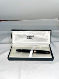 Vintage Black Montblanc Meisterstuck Fountain Pen #146with Box