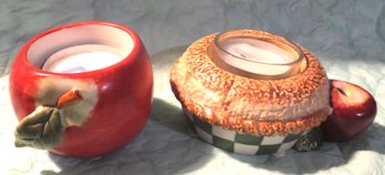 PAIR NOVELITY  CANDLE HOLIDERS