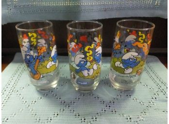 3 Harmony Smurf Glasses