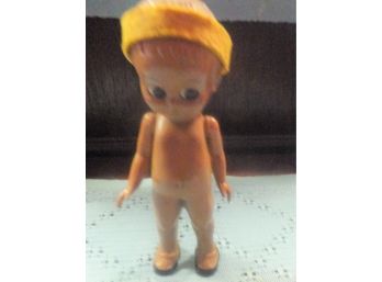 Vintage Plastic Molded Doll.