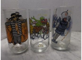 3 MC DONALDS GLASSES