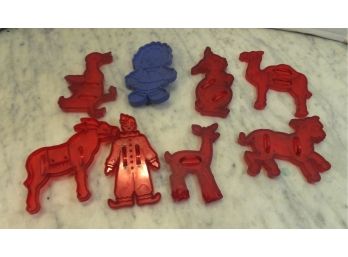 8 Plastic Cookie Cutters