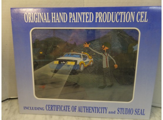 HAND PAINTED CELL WITH CERTIFICATE BACK TO THE FUTURE