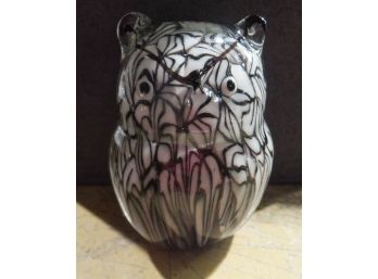 OWL GLASS PAPER WEIGHT