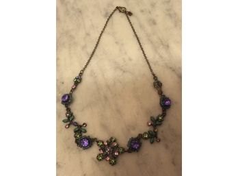 COLORFUL STONE NECKLACE 16'