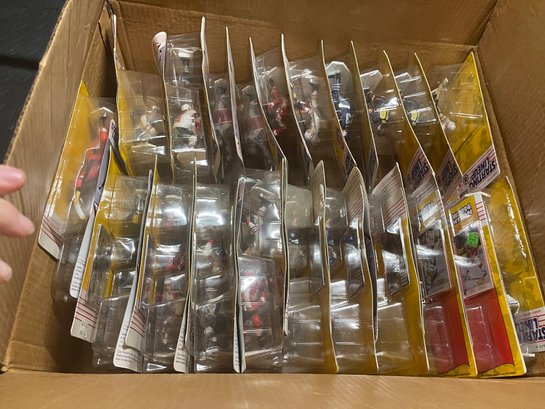 Large Box Of Assorted Starting Line Up Lottery Sealed New In Box Approximately 33 1980s To 1990s NHL New Editi