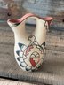 Vintage Hand Painted Zuni Bird Ceremonial Wedding Vase Pueblo