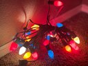 Vintage String Of 25 C9 Opaque Bulbs Multi-Colored Tested Working #1