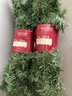 2 Unopened Brand New Packs Of Holiday Living 9 Ft Garland Green Pine Christmas Decor