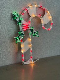 Vintage Impact Christmas Candy Cane Lighted Silhouette Decor