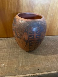 Native American Pottery Hopi Pottery Bowl Signed Frieda Poleahla Hopi