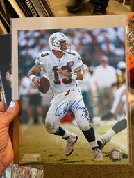 Autographed Dan Marino Quarterback Miami Dolphins #13 Photograph NFL Official 1994