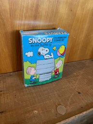 Vintage Snoopy Silver Plated By Godinger Hairbrush And Comb Set United Feature Syndicate, INC. 1950