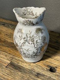 Antique C&H Tunstall England Alaska Vase Ironstone